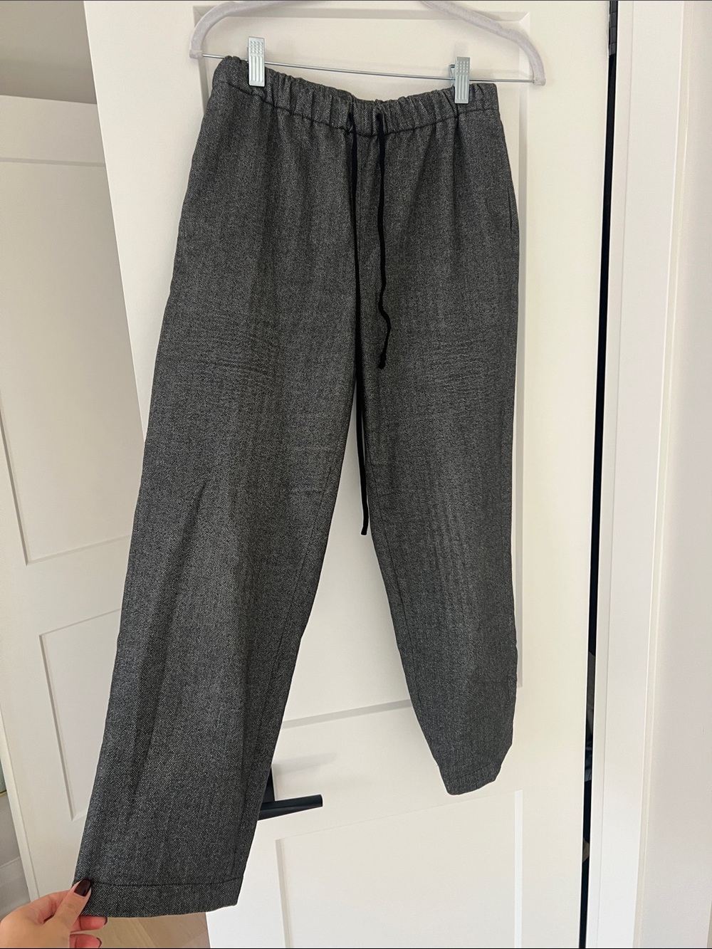 Women’s Babaton Charcoal Gray Relaxed Trousers